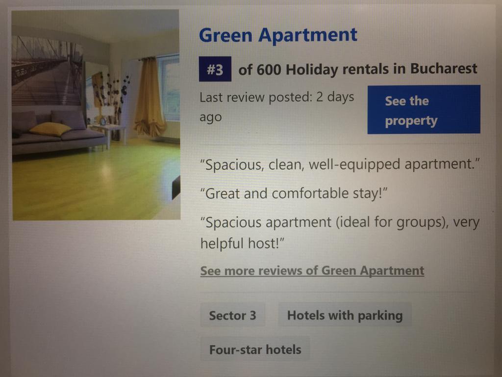 Green Apartment Bukarest Exterior foto