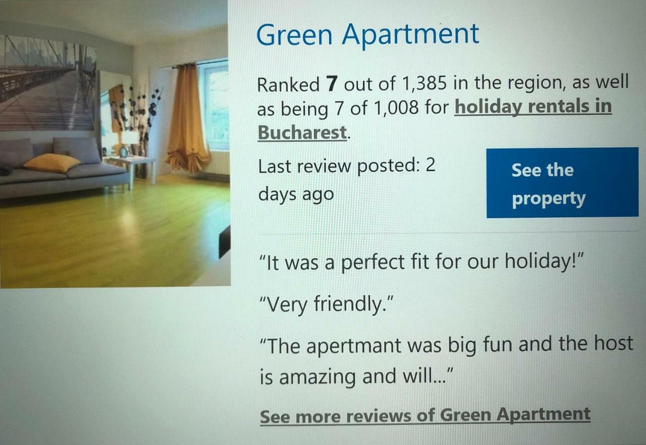 Green Apartment Bukarest Exterior foto